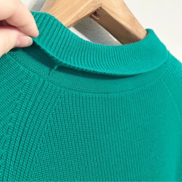 Talbots Pima Cotton Ribbed Fold Down Turtleneck Sweater Women’s Petite Large EUC - Picture 5 of 10